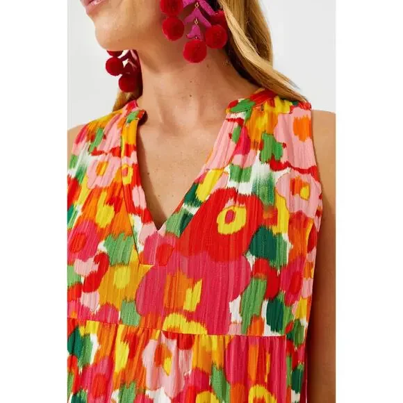 Tuckernuck Pomander Place Kenzo Magnolia Watercolor Dress Size Small - Picture 3 of 14